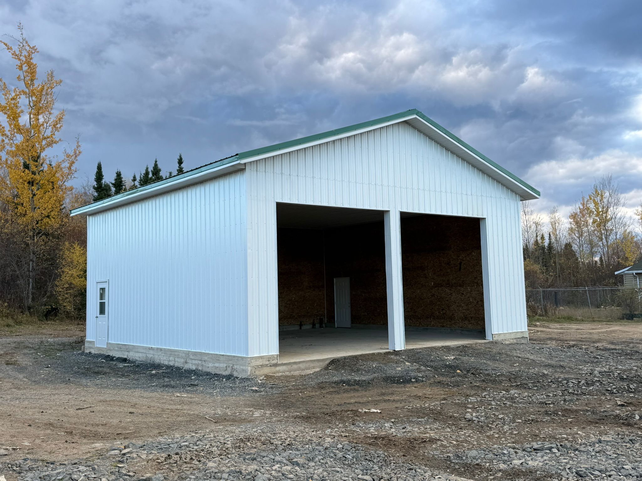Sludge plant construction project in Oxford House, Manitoba featuring custom fabrication and foundations by Liberty Laser